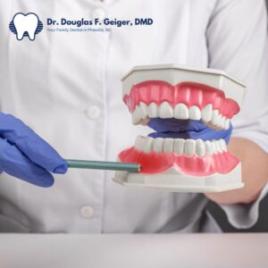 Dentist Showing Gums