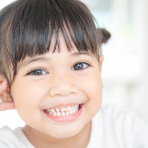 Young girl smiling